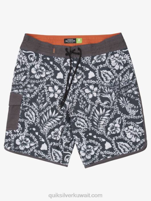 وصول Waterman وصول lei 20 أسقلوب بوردشورت Quiksilver رجال 68001417 وصول الأسود لي