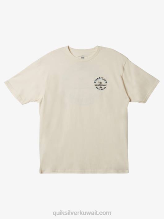 تي شيرت Waterman qs outboarder Quiksilver رجال 68001481 الأبيض العتيقة