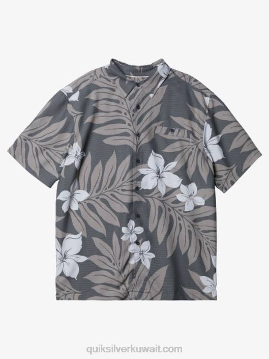 قميص Waterman shonan بأكمام قصيرة Quiksilver رجال 6800993 لائحة مظلمة