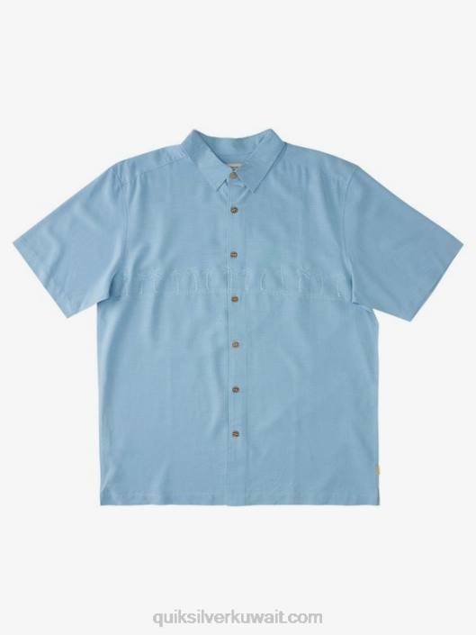 قميص Waterman tahiti palms الفاخر المقاوم للتجاعيد Quiksilver رجال 6800870 الغسق الأزرق