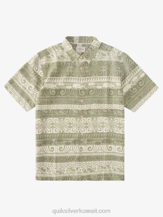 Waterman tapa اليوم قميص قصير الأكمام Quiksilver رجال 6800964 تابا الشاي اليوم