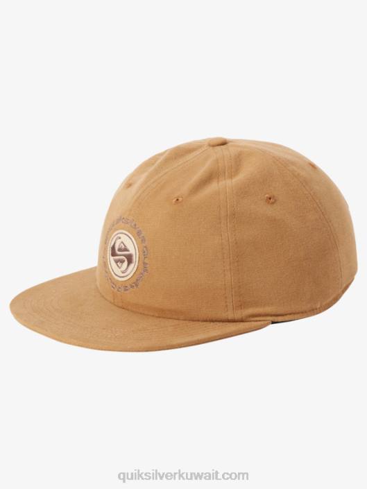 قبعة بحزام من قماش الكانفاس من arvo Quiksilver رجال 68001688 النبق البني