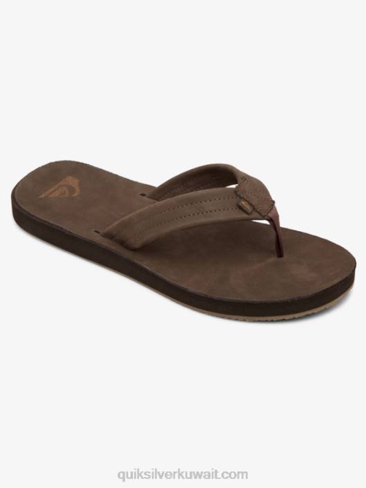 صندل من الجلد erreka Quiksilver رجال 68001185 بني
