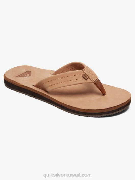 صندل من الجلد erreka Quiksilver رجال 68001186 تان - صلب