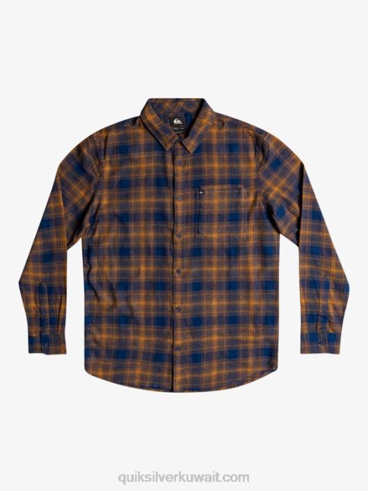 ganaway تمتد كم طويل قميص الفانيلا Quiksilver رجال 68001767 شارة زرقاء ganaway