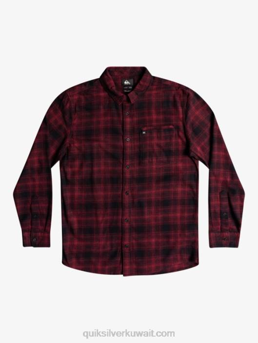 ganaway تمتد كم طويل قميص الفانيلا Quiksilver رجال 68001769 ganaway الأسود