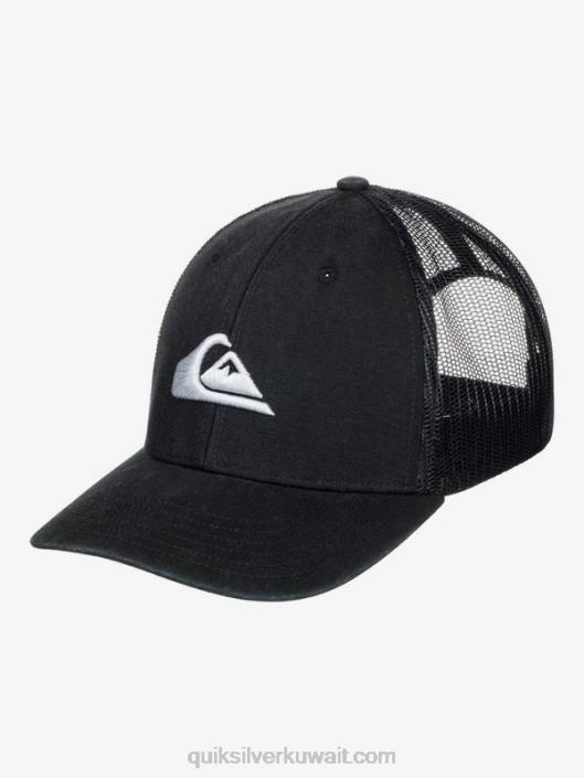 قبعة سائق الشاحنة grounder Quiksilver رجال 6800599 أسود