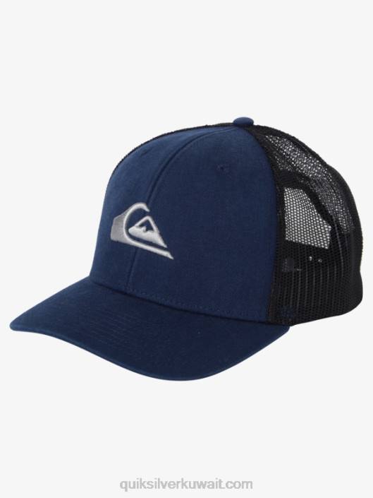 قبعة سائق الشاحنة grounder Quiksilver رجال 6800601 منتصف الليل البحرية