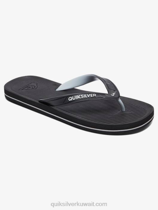 شبشب haleiwa Quiksilver رجال 68001648 أسود / رمادي