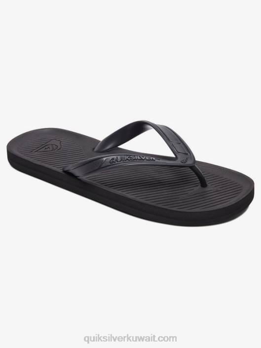 شبشب haleiwa Quiksilver رجال 68001650 أسود خالص