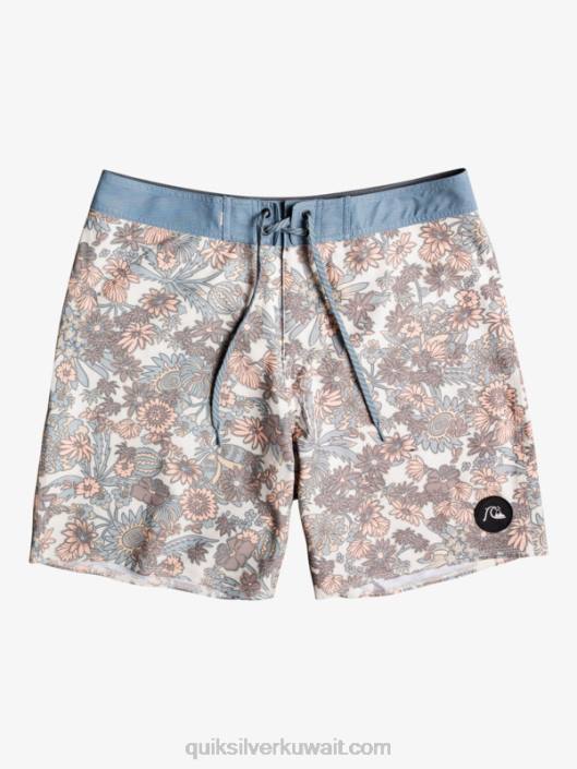 hempstretch 69 18 boardhorts Quiksilver رجال 68001815 الأبيض العتيقة