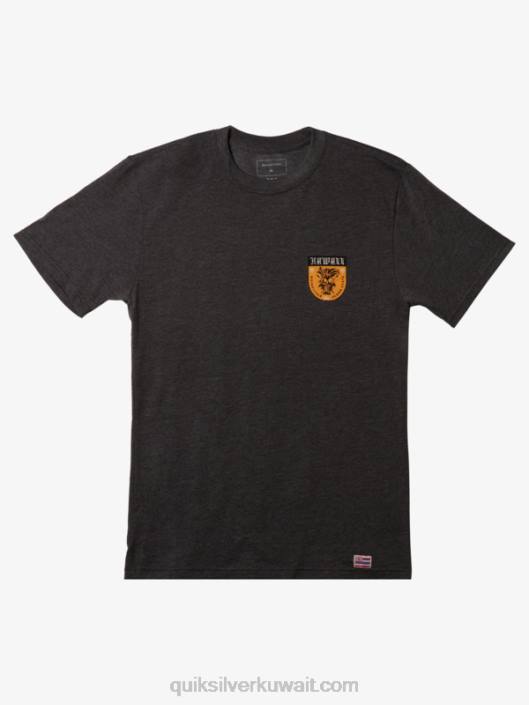 تي شيرت هاواي ikaika شيلد Quiksilver رجال 68001006 هيذر الفحم