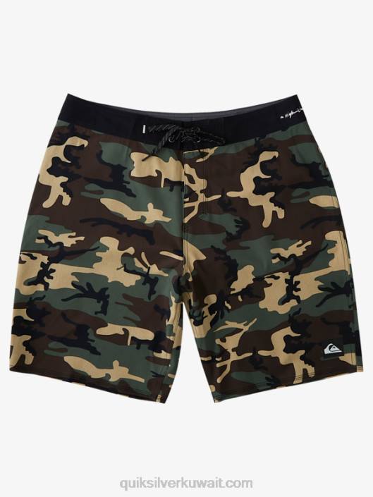 هايلاين kaimana camo 20 شورت بورد Quiksilver رجال 68001876 زعتر