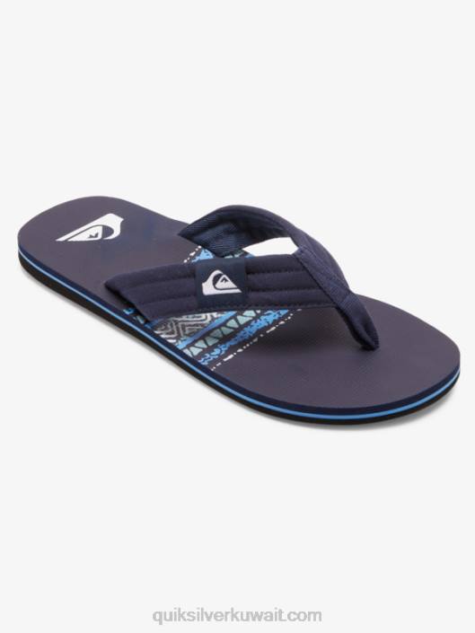 الصنادل molokai الاستلقاء Quiksilver رجال 6800492 أزرق 2