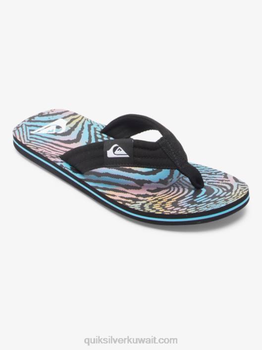 الصنادل molokai الاستلقاء Quiksilver رجال 6800495 أسود / وردي / أزرق