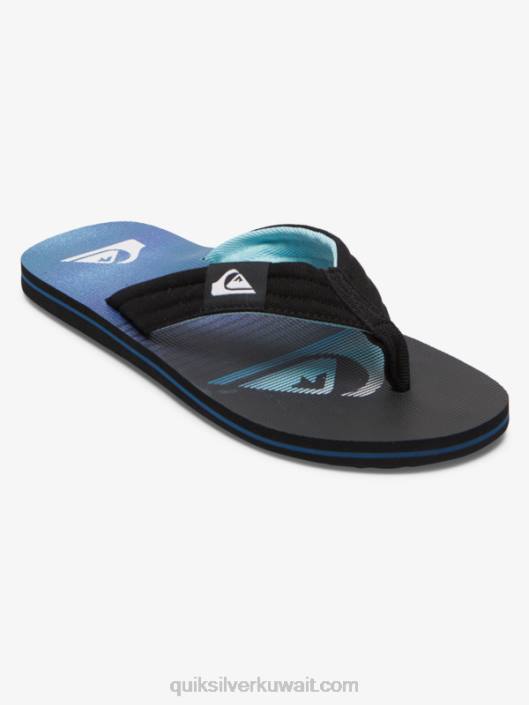 الصنادل molokai الاستلقاء Quiksilver رجال 6800496 أسود / أخضر / أزرق