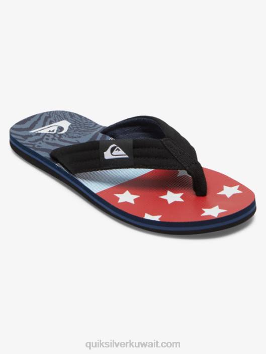 الصنادل molokai الاستلقاء Quiksilver رجال 6800497 أزرق 1