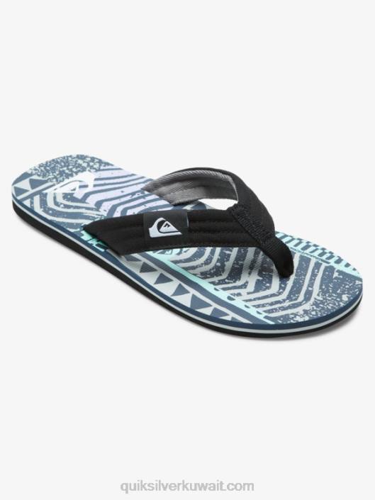 الصنادل molokai الاستلقاء Quiksilver رجال 6800504 رمادي مزرق