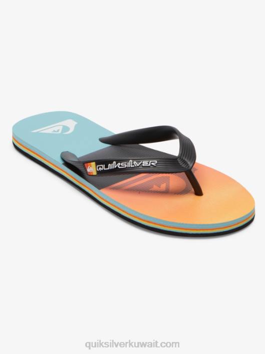 شبشب لوحة molokai Quiksilver رجال 6800568 برتقالة سوداء