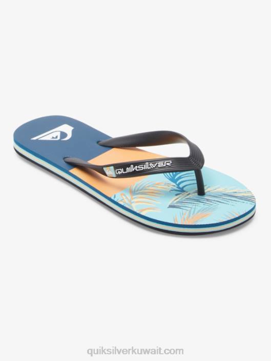 شبشب لوحة molokai Quiksilver رجال 6800569 أزرق / أسود / أصفر