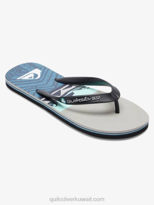 شبشب لوحة molokai Quiksilver رجال 6800572 رمادي / أسود / أزرق