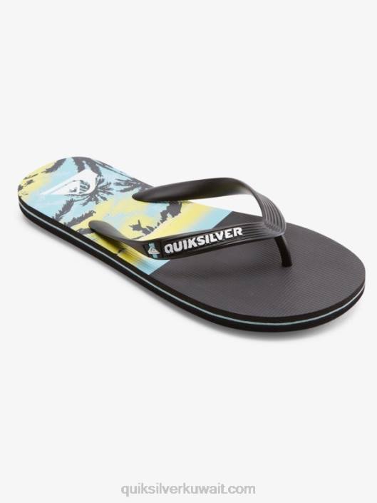 شبشب لوحة molokai Quiksilver رجال 6800574 أسود