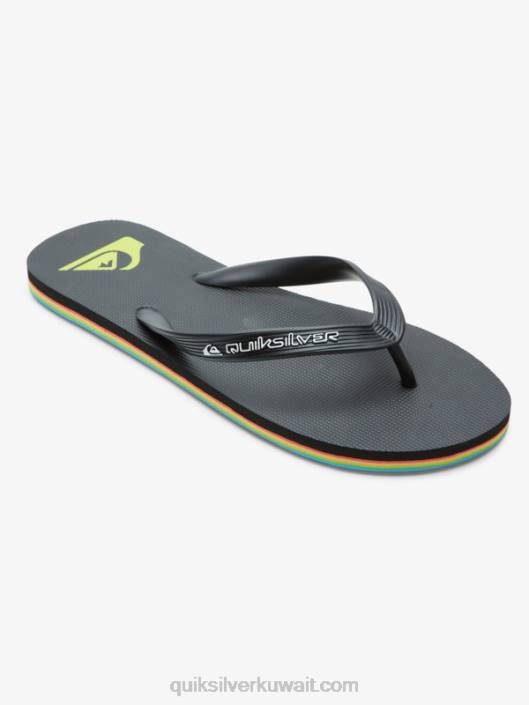 شبشب molokai الأساسية Quiksilver رجال 6800595 أسود