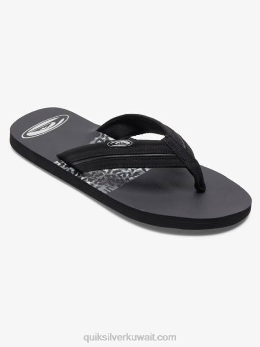 molokai layback صندل ساتورن Quiksilver رجال 68001295 أسود