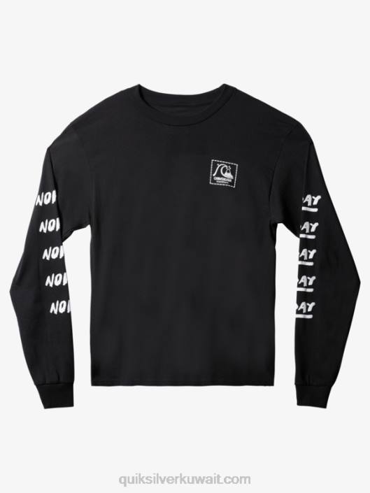natas الآن قميص طويل الأكمام Quiksilver رجال 68001635 أسود