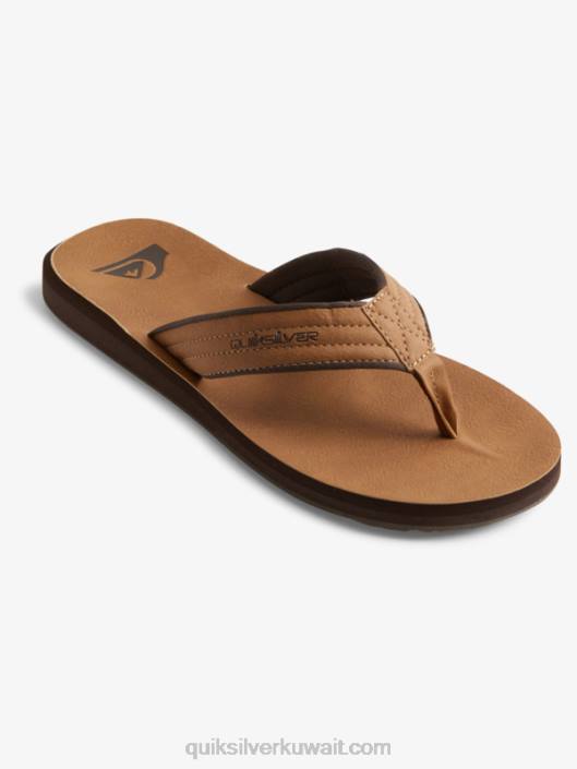 الصنادل nubuck كارفر Quiksilver رجال 6800912 تان - pattern_1