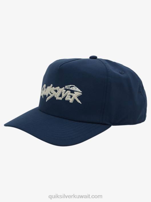قبعة snapback ذات العلامات التجارية Quiksilver رجال 68001094 منتصف الليل البحرية