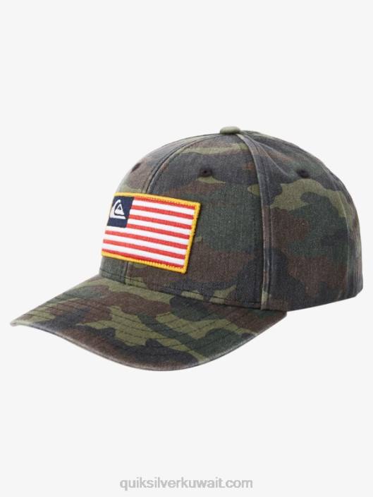 قبعة snapback الأمريكية مؤرضة Quiksilver رجال 6800796 كامو