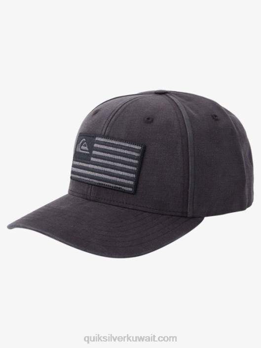 قبعة snapback الأمريكية مؤرضة Quiksilver رجال 6800797 أسود