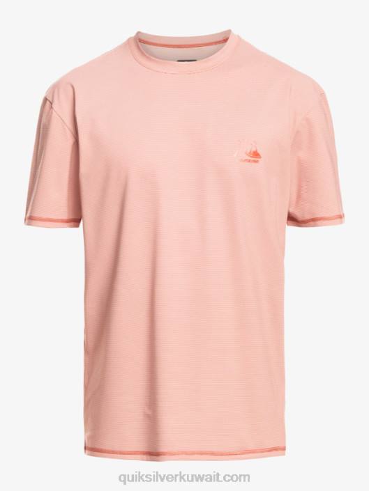 تي شيرت هيذر هيذر قصير الأكمام upf 50 لركوب الأمواج Quiksilver رجال 68001135 هيذر الصلصة الحارة