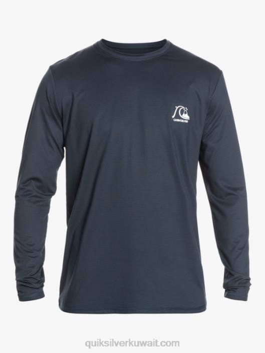 تراث هيذر كم طويل upf 50 تصفح المحملة Quiksilver رجال 68001470 منتصف الليل هيذر البحرية