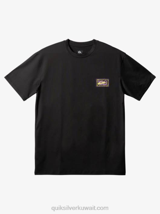 مزيج قصير الأكمام upf 50 تصفح المحملة Quiksilver رجال 68001808 أسود