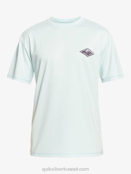 مزيج قصير الأكمام upf 50 تصفح المحملة Quiksilver رجال 68001809 رمادي مزرق