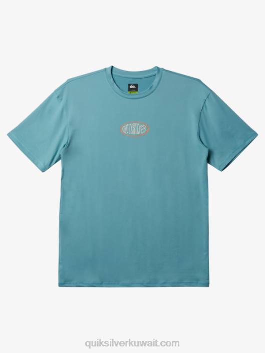 مزيج جلسة upf 50 تصفح المحملة قصيرة الأكمام Quiksilver رجال 6800314 النقش الأزرق