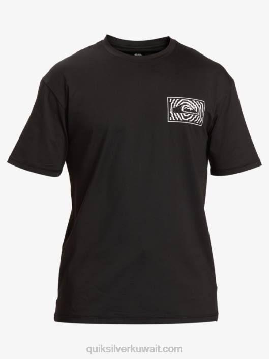 مزيج جلسة upf 50 تصفح المحملة قصيرة الأكمام Quiksilver رجال 6800318 أسود