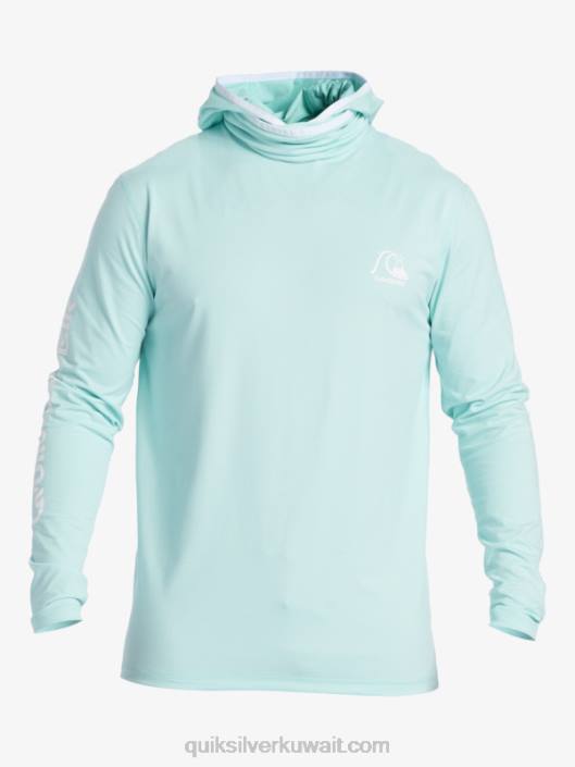 تراث upf 50 تصفح المحملة طويلة الأكمام Quiksilver رجال 6800419 هيذر السماء الزرقاء