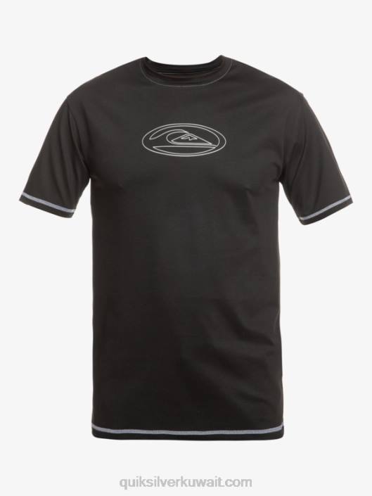 تي شيرت ساتورن سيرف بأكمام قصيرة upf 50 Quiksilver رجال 6800587 أسود