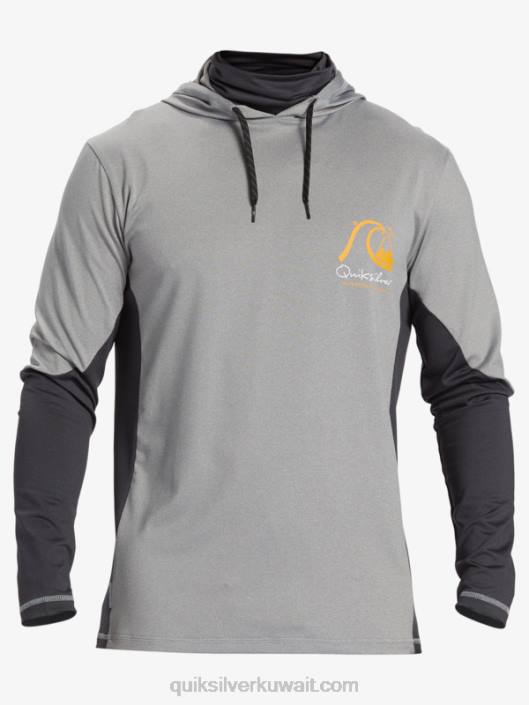 تي شيرت ووترمان صياد مقنع upf 50 بأكمام طويلة Quiksilver رجال 6800832 جلد القرش