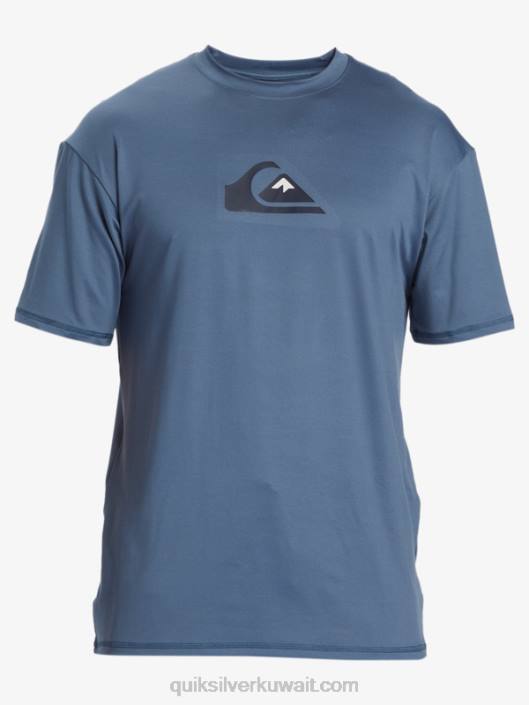 الصلبة خط قصير الأكمام upf 50 تصفح المحملة Quiksilver رجال 6800888 بحر بيرينغ