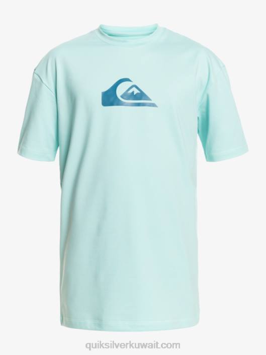 الصلبة خط قصير الأكمام upf 50 تصفح المحملة Quiksilver رجال 6800889 الملاك الأزرق