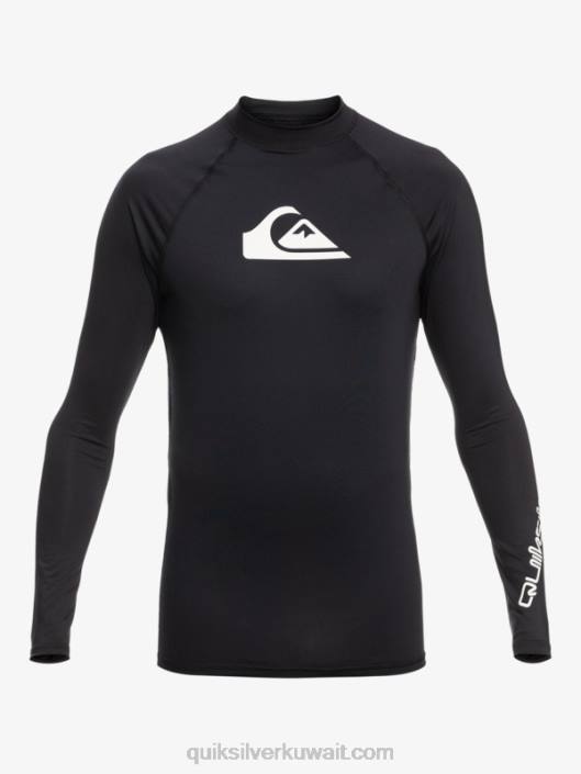 جميع الأوقات طويلة الأكمام upf 50 rashguard Quiksilver رجال 6800817 أسود