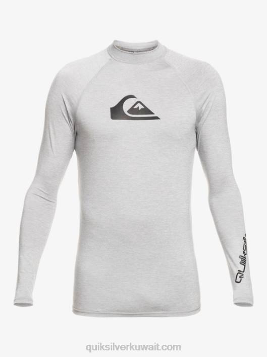 جميع الأوقات طويلة الأكمام upf 50 rashguard Quiksilver رجال 6800819 هيذر متجمد