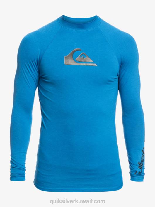 جميع الأوقات طويلة الأكمام upf 50 rashguard Quiksilver رجال 6800822 اشنركل هيذر الأزرق
