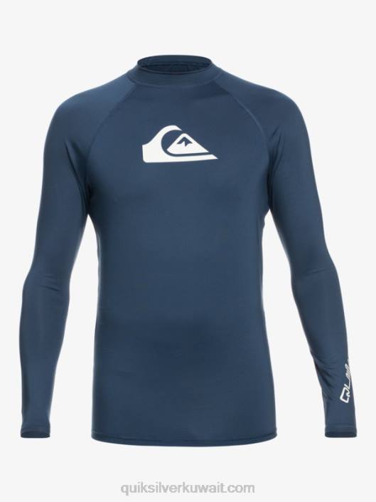 جميع الأوقات طويلة الأكمام upf 50 rashguard Quiksilver رجال 6800853 شارة زرقاء