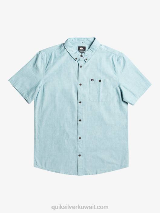 winfall قميص قصير الأكمام Quiksilver رجال 6800377 الأزرق المغربي