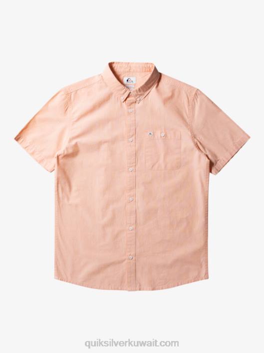 winfall قميص قصير الأكمام Quiksilver رجال 6800378 تان النحاس